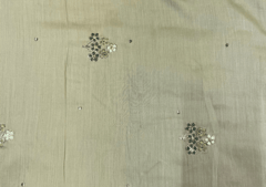 Embroidered Cotton Mehndi Green Floral