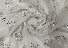 Dyeable Georgette Embroidery 44 75