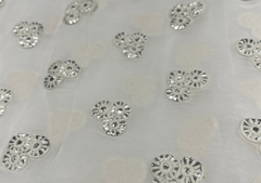 Dyeable Georgette Embroidery 44 75