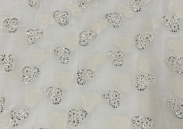 Dyeable Georgette Embroidery 44 75