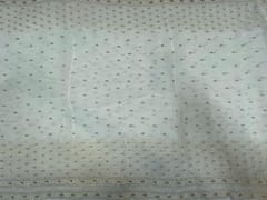 Dyeable Embroidered Georgette White Flowers With Borders 1