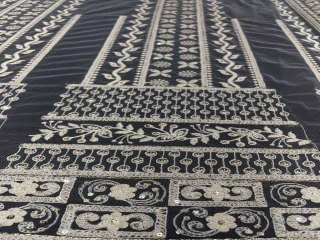 Dyeable Net Kali White Geometric