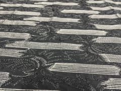 Dyeable Embroidered Net White Geometric 2