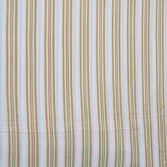 Yellow Colour Cotton Yarn Dyed Stripes Fabric