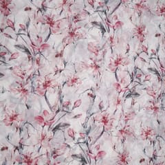 White georgette digital print