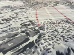 White Imported Silk Print 56