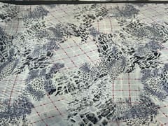 White Imported Silk Print 56