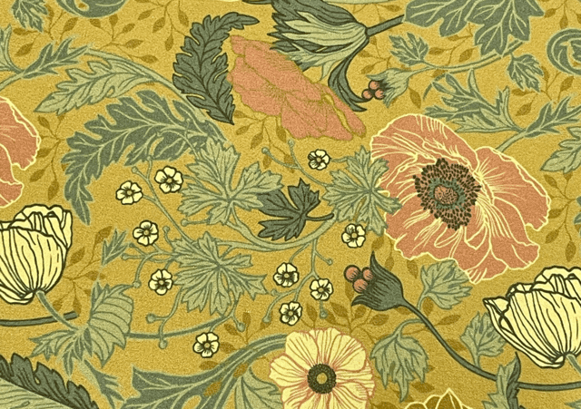 Denim Lycra Olive Green Flower