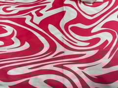 Armani Satin Lycra Pink White Abstract