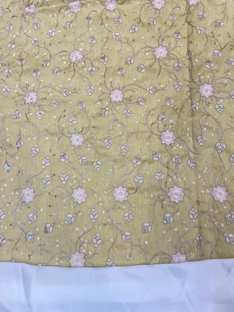 Yellow Silk Embroidery 44