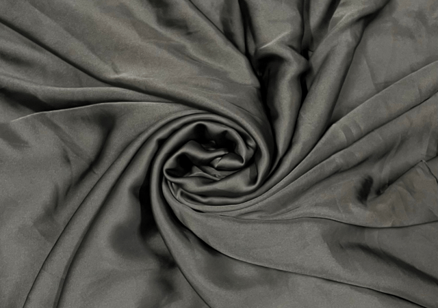 Grey N711 Armani Satin Fabric
