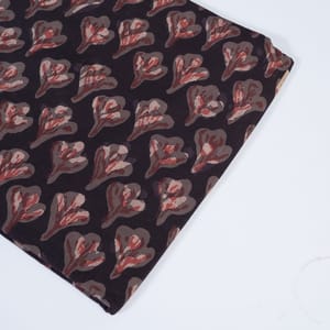 Coffee Colour Cotton Print