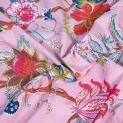 Pink Colour Cotton Print