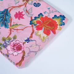 Pink Colour Cotton Print