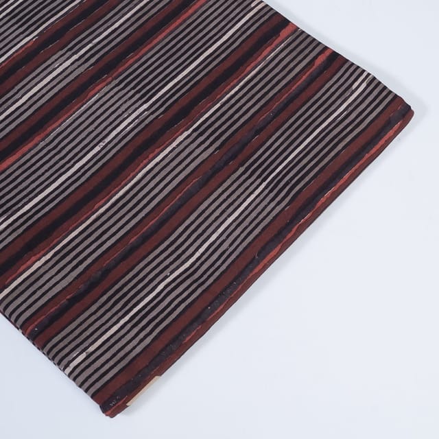 Coffee Colour Cotton Print