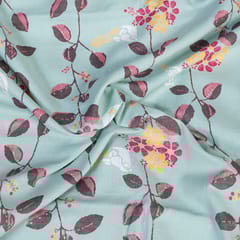 Sage Green Colour Cotton Print