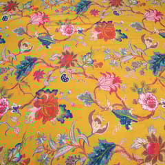 Mustard Colour Cotton Print