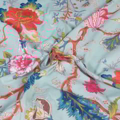 Sage Green Colour Cotton Print