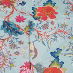 Sage Green Colour Cotton Print