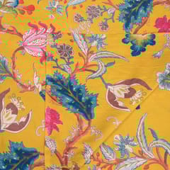 Mustard Colour Cotton Print