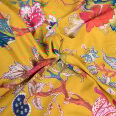 Mustard Colour Cotton Print