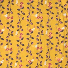 Mustard Colour Cotton Print