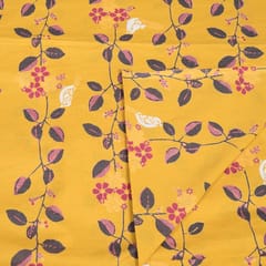 Mustard Colour Cotton Print