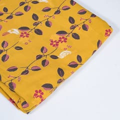 Mustard Colour Cotton Print