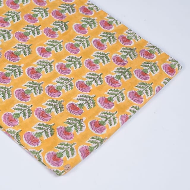 Yellow Colour Cotton Print