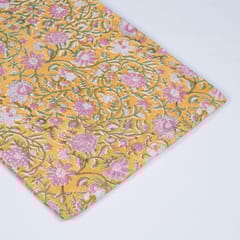 Yellow Colour Cotton Print