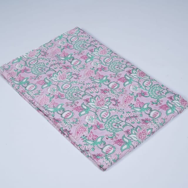 Pink Colour Cotton Print