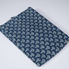 Blue Colour Cotton Kantha Print