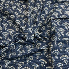 Blue Colour Cotton Kantha Print