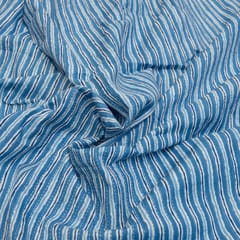 Blue Colour Cotton Cambric Print