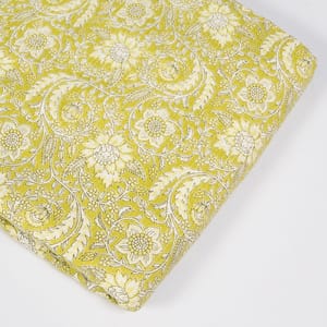 Mehndi Colour Cotton Cambric Print