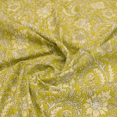 Mehndi Colour Cotton Cambric Print