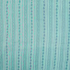 Firozi Colour Cotton Cambric Print