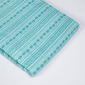 Firozi Colour Cotton Cambric Print