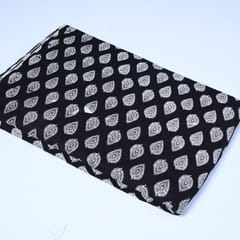 Black and White Cotton Printed Fabric