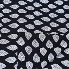 Black and White Cotton Printed Fabric