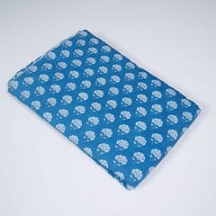 Blue Colour Cotton Cambric Print