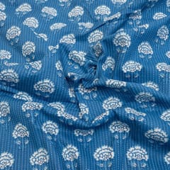 Blue Colour Cotton Cambric Print