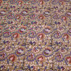 Mustard Colour traditional Bagru Printed Fabric