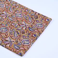 Mustard Colour traditional Bagru Printed Fabric