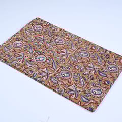 Mustard Colour traditional Bagru Printed Fabric