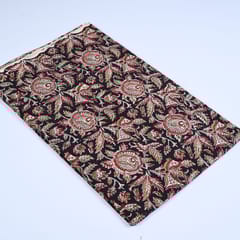 Black Colour traditional Bagru Printed Fabric
