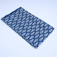 Indigo Blue Colour Daboo Printed Fabric