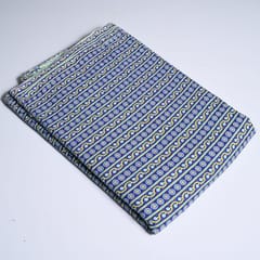 Purple Colour Stripes Pattern Cotton Printed Fabric