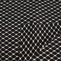Black and white Cotton Printed Fabric