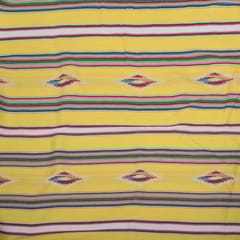 Yellow Geometric Cotton Jacquard